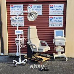 Exam Table Chair Midmark 413 New Cream Upholstery Premier Used Medical Equipment