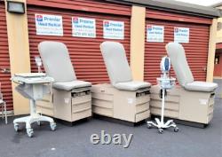 Exam Table Chair Model 5020 New Creme Upholstery Premier Used Medical Equipment
