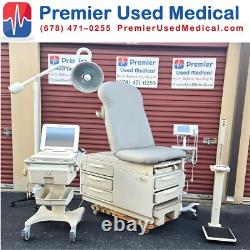 Exam Table Chair Model 5020 New Creme Upholstery Premier Used Medical Equipment