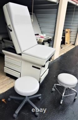Exam Tables Midmark 404 w New Graphite Upholstery Premier Used Medical Equipment