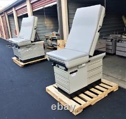 Exam Tables Midmark 404 w New Graphite Upholstery Premier Used Medical Equipment