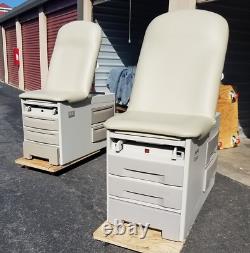Examination Tables Brewer w New Creme Upholstery Premier Used Medical Equipment