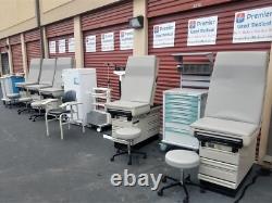 Examination Tables Brewer w New Creme Upholstery Premier Used Medical Equipment