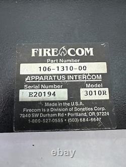 Firecom 110 Radio Interface 106-0270-00 Fire Medic Aviation Comm Equipment