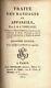 French Medical Manual 1815 Bandages, Equipment & Operations