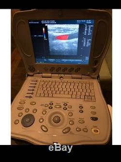 GE Logic Book XP Ultrasound Machine with 2 probes (transducer) Convex and Linear