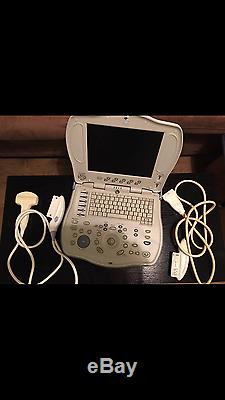 GE Logic Book XP Ultrasound Machine with 2 probes (transducer) Convex and Linear