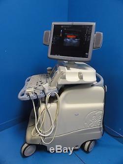 GE Logiq 9 LCD Ultrasound System With M12L, 7L, 4C, 4D3C-L Probes & Printer 10369
