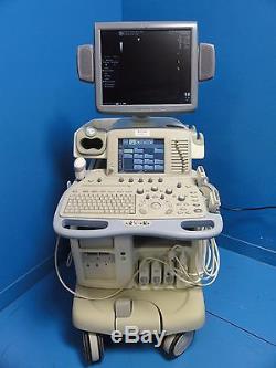GE Logiq 9 LCD Ultrasound System With M12L, 7L, 4C, 4D3C-L Probes & Printer 10369