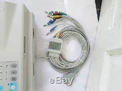 Ge Marquette Mac 1200 St Ecg Machine LCD Automatic Patient Monitor Leads Printer