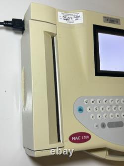 GE Medical Systems MAC 1200 EKG ECG Machine & Manuals Accessories GE Medical Systems MAC 1200 EKG ECG Machine & Manuals Accessories