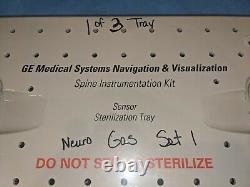 Ge Medical Systems Navigation & Visualization Spine Instrumentation Kit & Tray