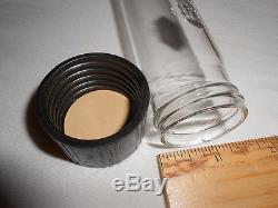Giant test tube + threaded cap, borosilicate glass (akin to Pyrex), big/large