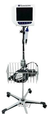 Glidescope Portable Gvl Video Laryngoscope With 0570-0185 Baton On Rolling Stand
