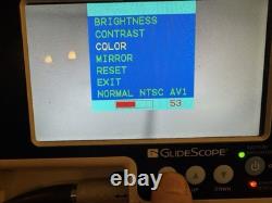 Glidescope Portable Gvl Video Laryngoscope With 0570-0185 Baton On Rolling Stand
