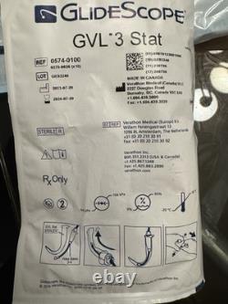 Glidescope Portable Gvl Video Laryngoscope With 0570-0185 Baton On Rolling Stand
