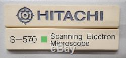 HITACHI S-570 SCANNING ELECTRON MICROSCOPE SEM w X-RAY EDAX DETECTOR & PROCESSOR