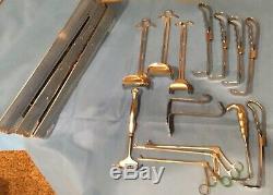 HUGE LOT OF 3 Medical Surgery SURGICAL equipment with TRAYS