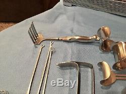 HUGE LOT OF 3 Medical Surgery SURGICAL equipment with TRAYS