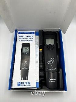Hanna Portable PH EC TDS PPM Tester Combo Automatic Shut Off Black HI98129 New