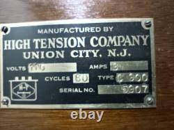 High Tension Co C-900 Vintage HF Surgical Apparatus Historical Medical Device