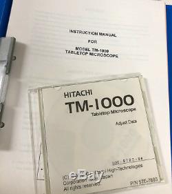 Hitachi TM-1000 Tabletop Scanning Electron Microscope Windows 10