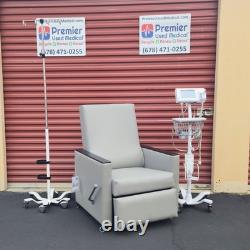IV Recliner with New Lt Gray Upholstery Premier Used Medical Equipment IV Recliner with New Lt Gray Upholstery Premier Used Medical Equipment