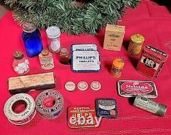 Incredible Lot Of Vintage Home Medications and Equipment