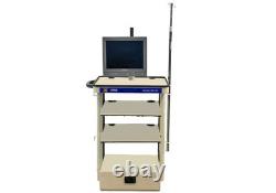 KARL STORZ OFFICEKART 9801 T-20 MEDICAL CART With LMD-1410 LCD MONITOR