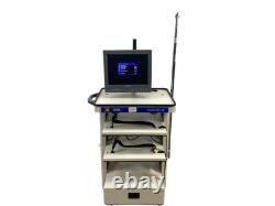 KARL STORZ OFFICEKART 9801 T-20 MEDICAL CART With LMD-1410 LCD MONITOR
