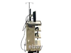 KARL STORZ OFFICEKART 9801 T-20 MEDICAL CART With LMD-1410 LCD MONITOR