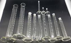 Kimax 26500 38 PIECE SET OF GLASS LAB EQUIP. BEAKERS, CONICAL FLASKS, EXTRACTOR