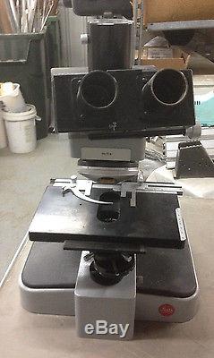 LEITZ Wetzlar Orthoplan Microscope with Trinocular Head & 5 hole nose piece PLUS