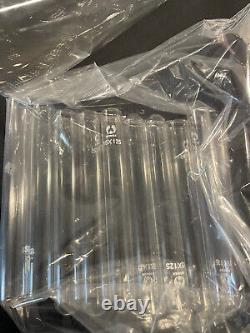 Lab Equipment Lot 22 Glass Pieces + Stand Clip Flasks Test Tubes Beakers Clean