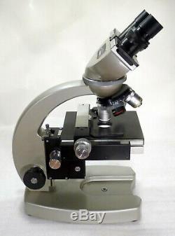 Labor Arzt Forschungs Mikroskop Erma Hellfeld 40-1000x Option Dunkelfeld + Pol