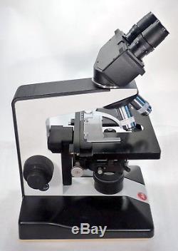Labor Arzt Forschungs Mikroskop Leitz Biomed 100-1000x Hellfeld opt. Dunkelfeld