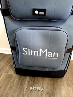 Laerdal SimMan ALS CPR Manikin Equipment Case with removable pads + extra wheels