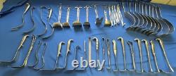 Large set of Surgical Retractors Abdominal, Soft Tissue, Spinal & more withcase