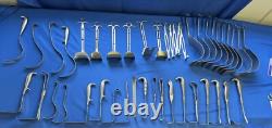 Large set of Surgical Retractors Abdominal, Soft Tissue, Spinal & more withcase