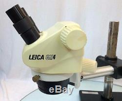 Leica GZ4 Binocular Microscope with Boom Stand and 10X eyepieces Stereo Zoom