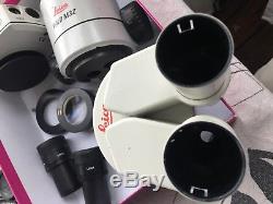 Leica STEREO M3Z Microscope parts 10x20 Eyepieces1,5x lens and remote control