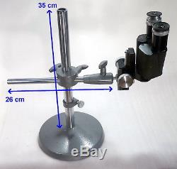 Leitz Stereomikroskop Prismenlupe mit Schwenk Stativ Vergr. 3,5x / erweiterbar