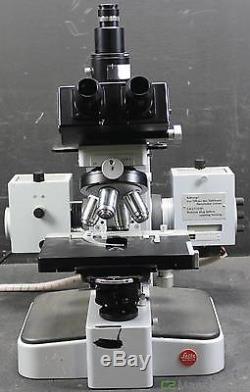 Leitz Wetzlar Orthoplan Microscope with 4 Objectives and Trinocular Head