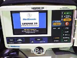 LifePak 20 Monitor 3 ECG Leads Battery Pacer