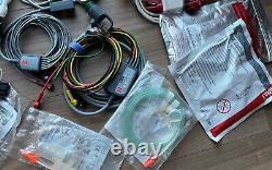 Lifepak cabels and accessories lot