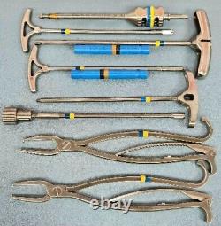 Lot Of 10 Surgical Instruments, Spine