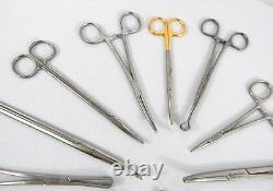 Lot Of 14 Assorted Medical Forceps V. Muller, Miltex, Jarit, Aesculap, Weck, Konig