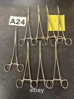 Lot Of 8 Codman Masterson Hysterectomy Forceps 37-1520, 1521