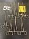 Lot Of 8 Codman Masterson Hysterectomy Forceps 37-1520, 1521