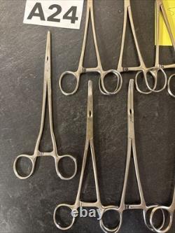 Lot Of 8 Codman Masterson Hysterectomy Forceps 37-1520, 1521